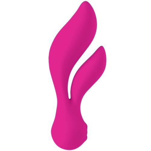 Swan - Feather - Dual Vibrator - Rechargeable - Pink