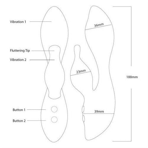 Swan - Cygnet - Clitoral & G-spot Vibrator - Pink