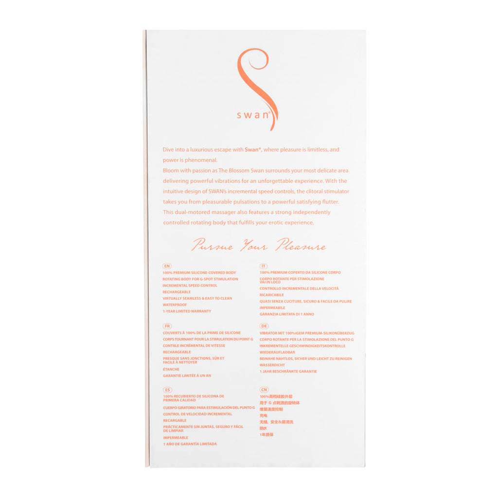 Swan - Blossom - Vibrateur Double Action - Corail
