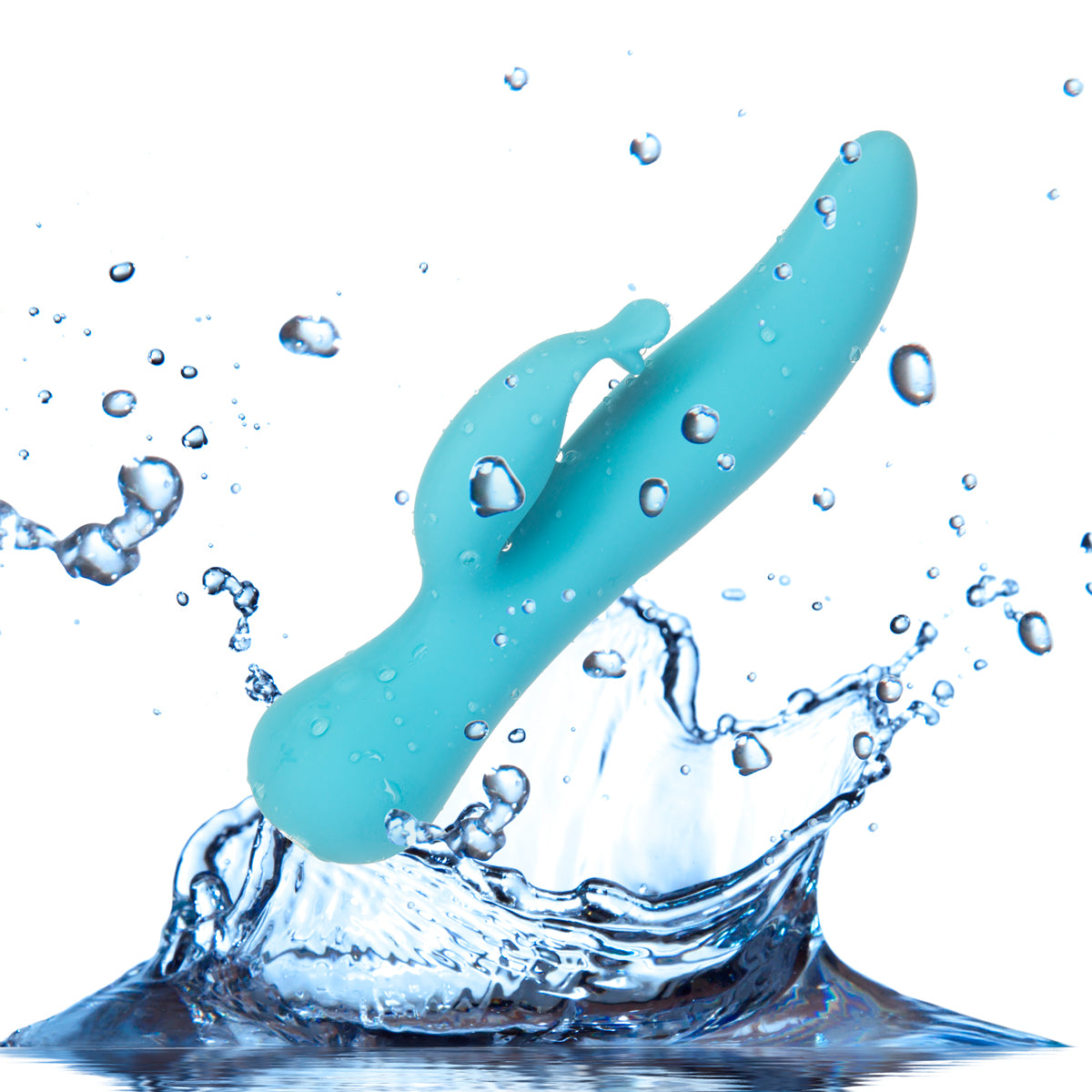 Swan - Kissing Swan - Dual Action Vibrator - Blue