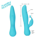 Swan - Cygne qui s'embrasse - Vibrateur double action - Bleu