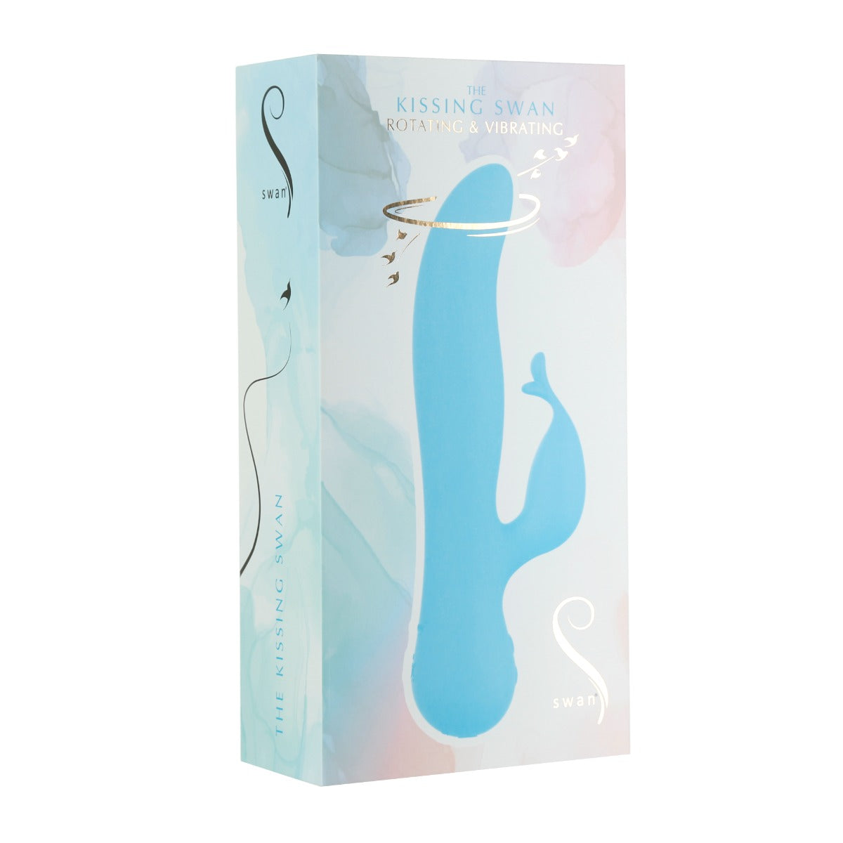 Swan - Kissing Swan - Dual Action Vibrator - Blue