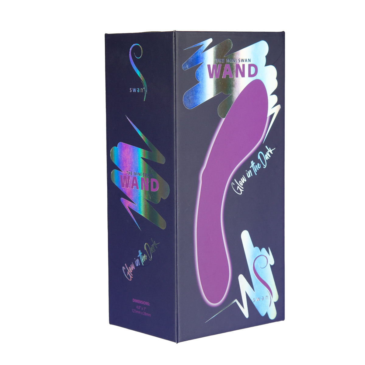 Swan - The Mini Swan® Wand - Glow in the Dark - Purple