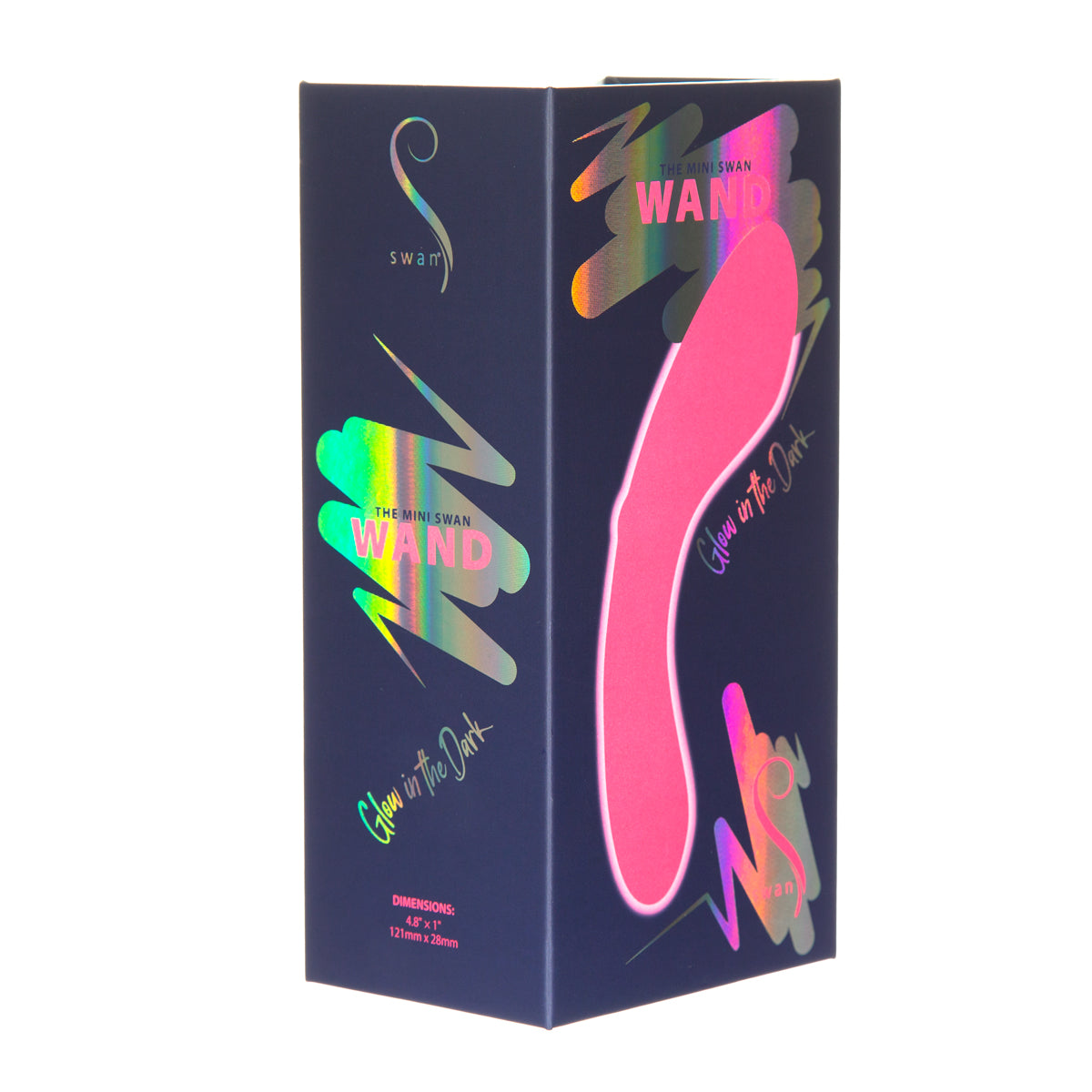 Swan - The Mini Swan® Wand - Glow in the Dark - Pink
