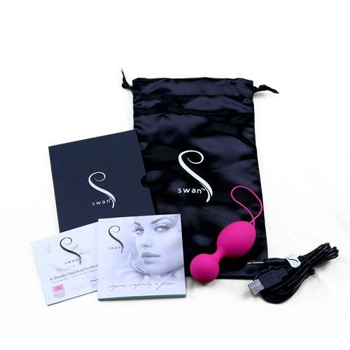 Swan - Clutch - Vibrating Kegel Balls - Pink