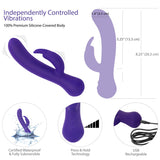 Swan - Majestic Swan - Special Edition Rabbit Vibrator - Purple