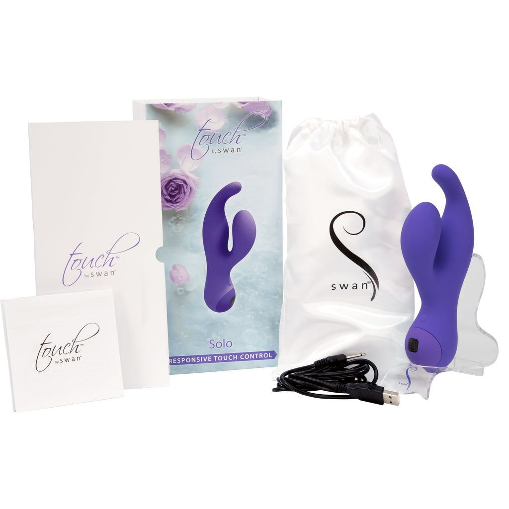 Swan - Touch - Solo - Dual Vibrator - Rechargeable - Purple