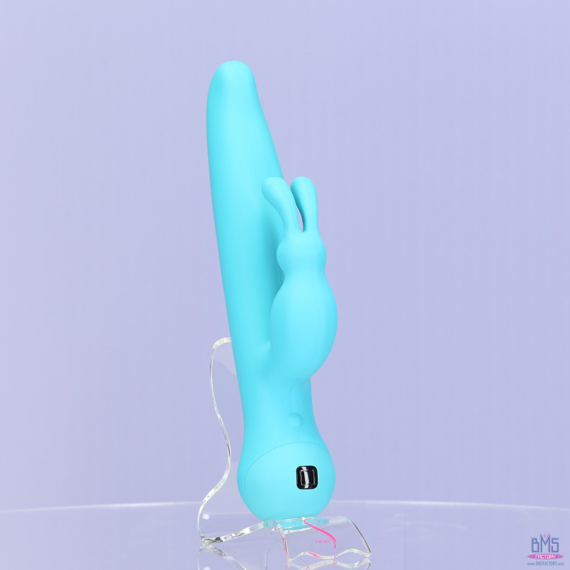 Swan - Touch - Duo - Dual Rabbit Vibrator - Rechargeable - Teal