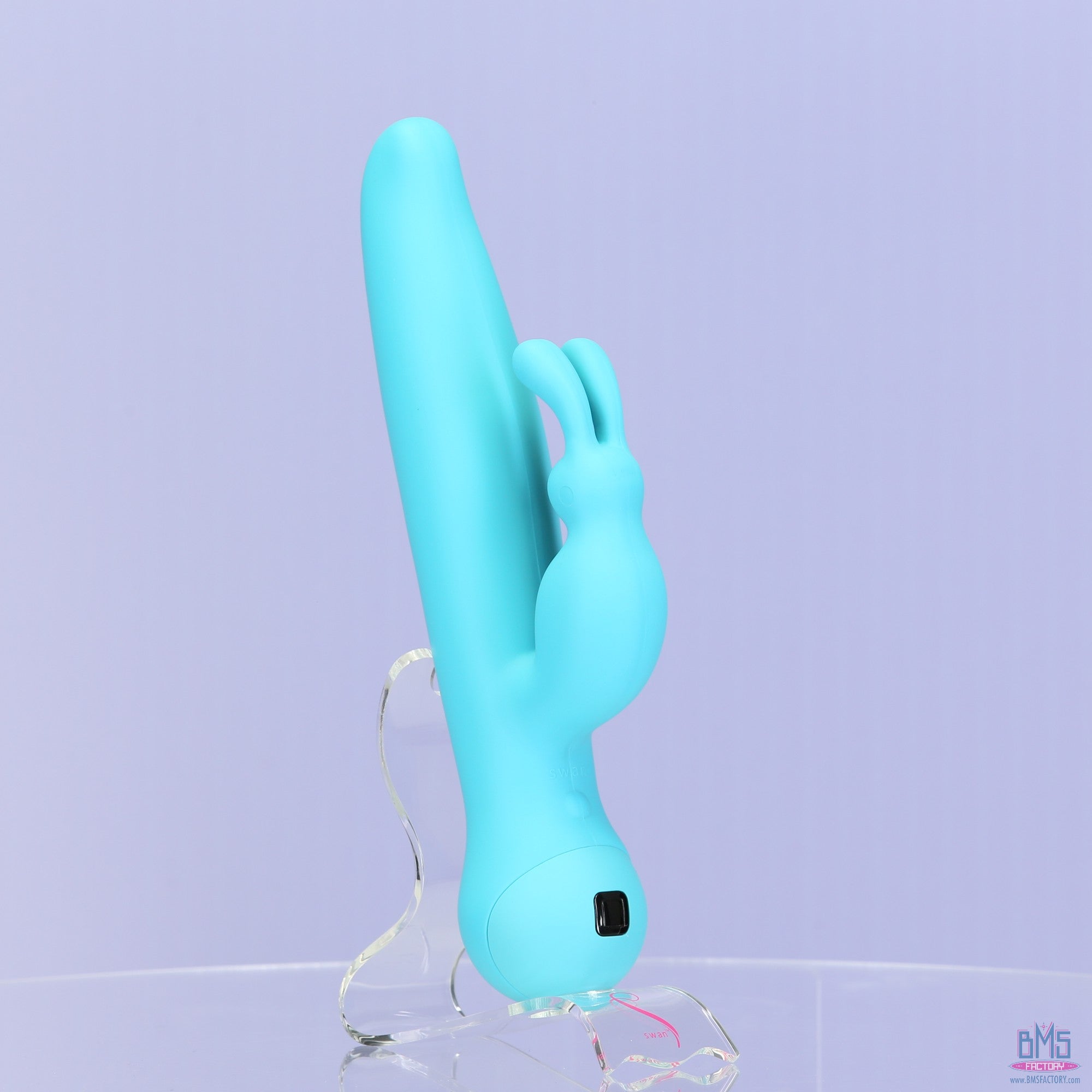 Swan - Touch - Duo - Dual Rabbit Vibrator - Rechargeable - Teal