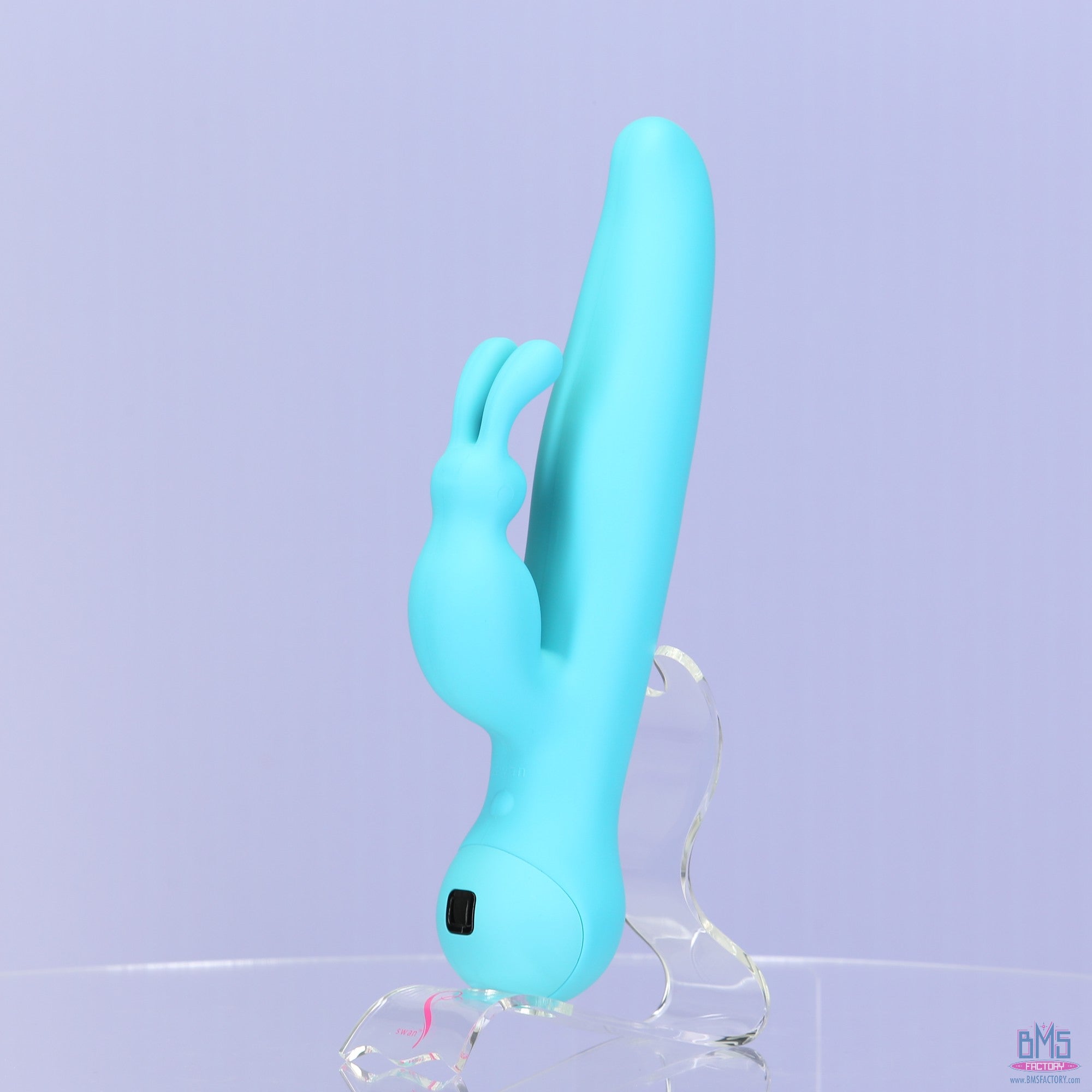 Swan - Touch - Duo - Dual Rabbit Vibrator - Rechargeable - Teal
