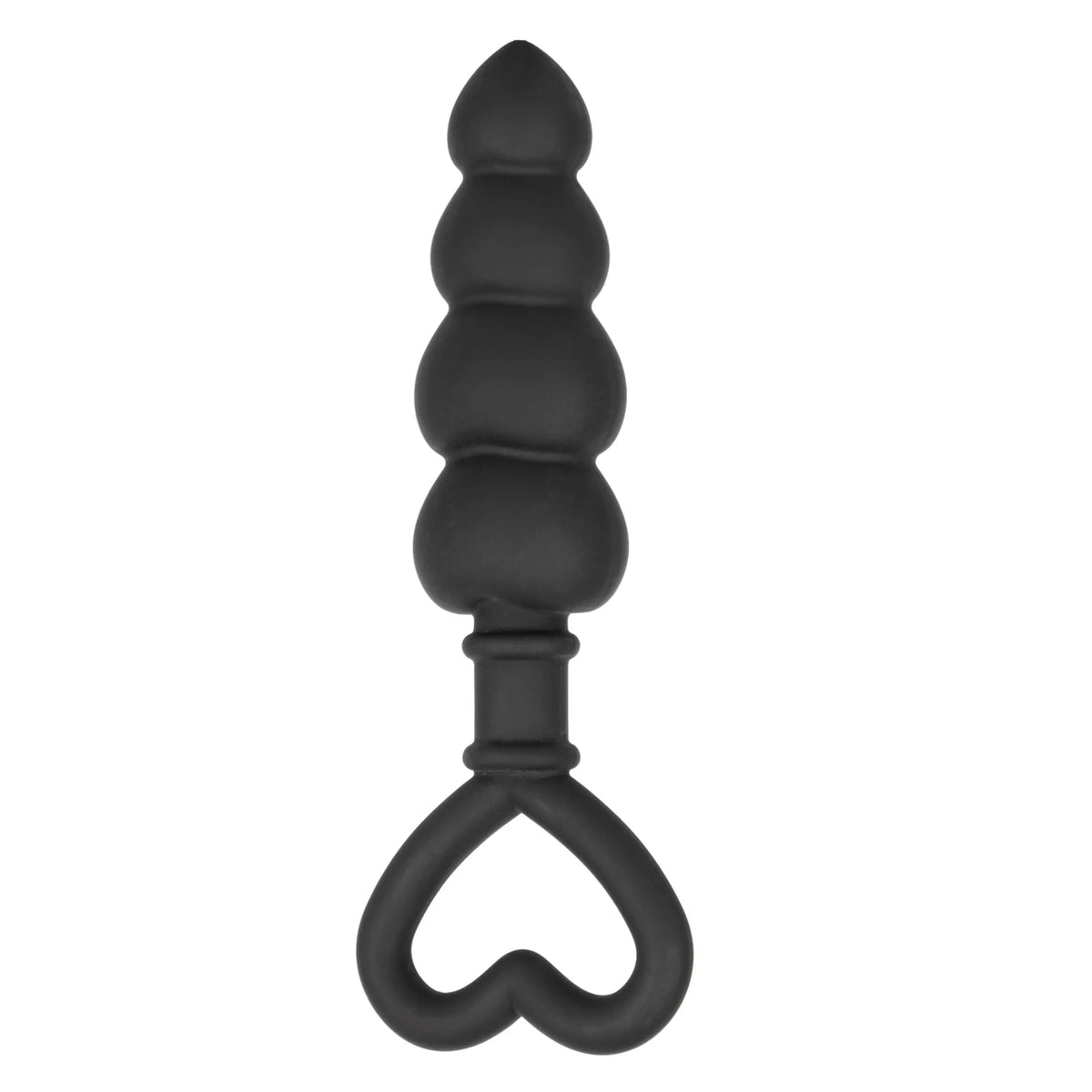 CalExotics® Silicone Heart Butt Plug – Black
