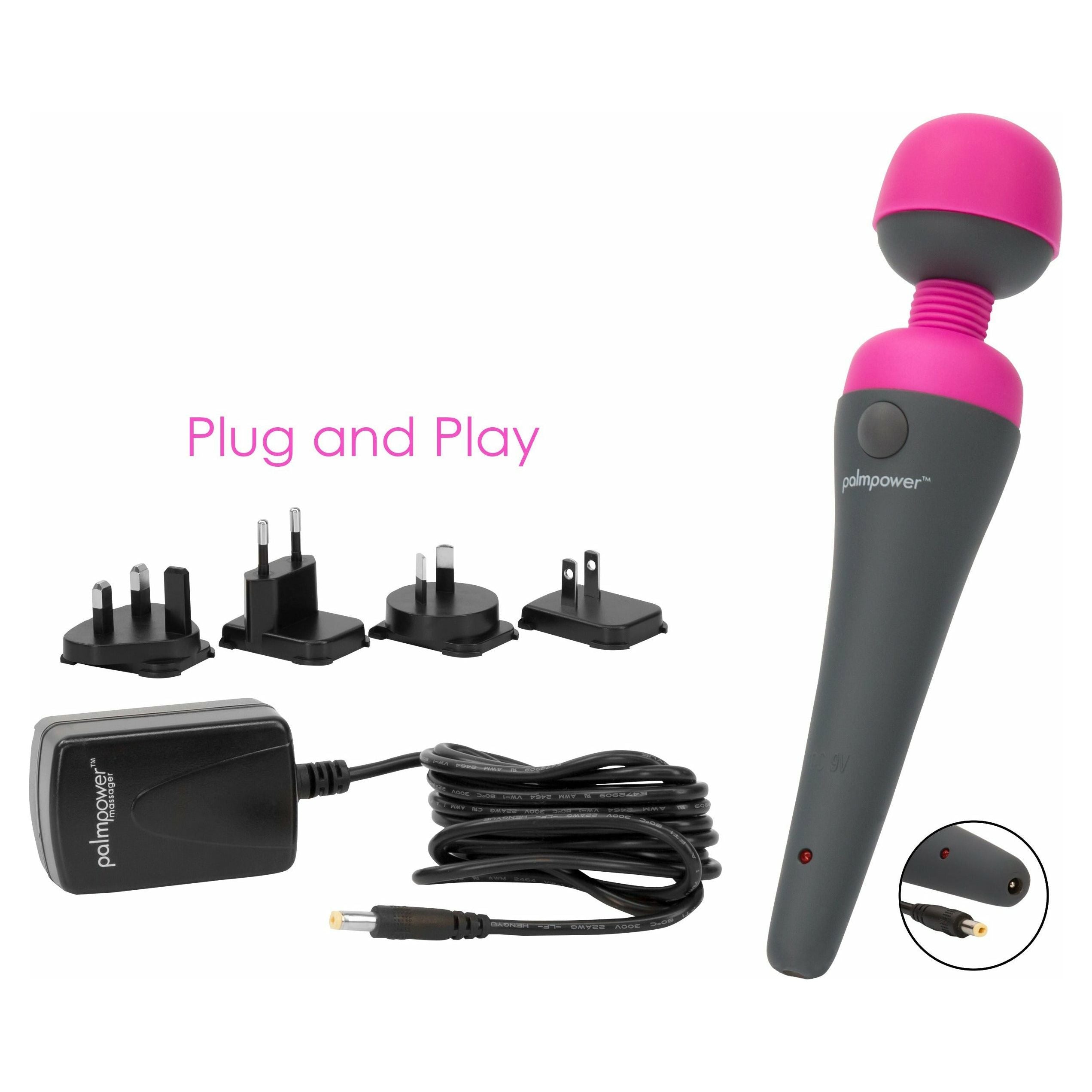 PalmPower - Baguette de massage personnelle - Filaire avec adaptateur secteur