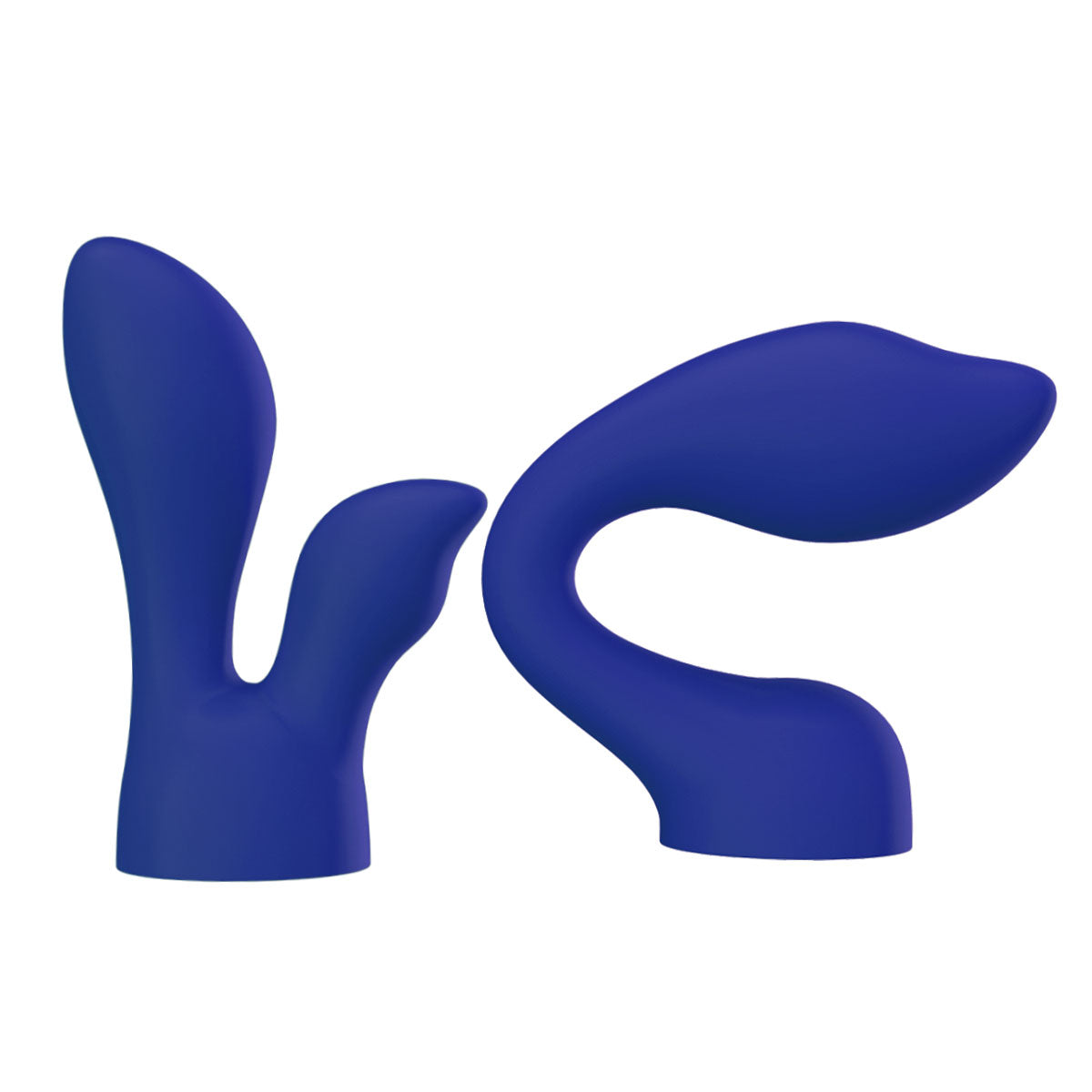 palmpower - PalmSensual - 2 Silicone Massager Head Attachments (For use with palmpower - Blue)