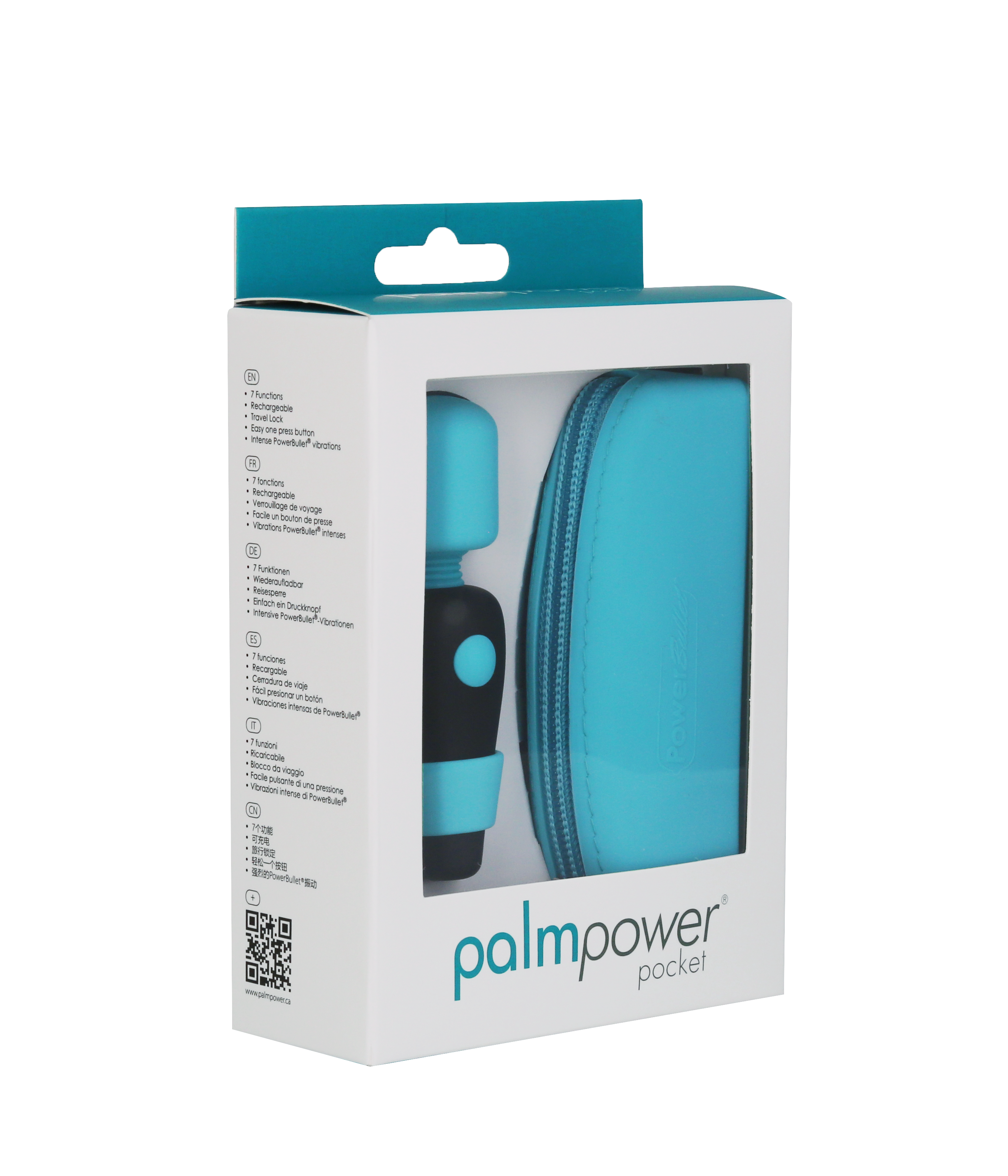 PalmPower - Pocket Rechargeable Mini Massager – Teal