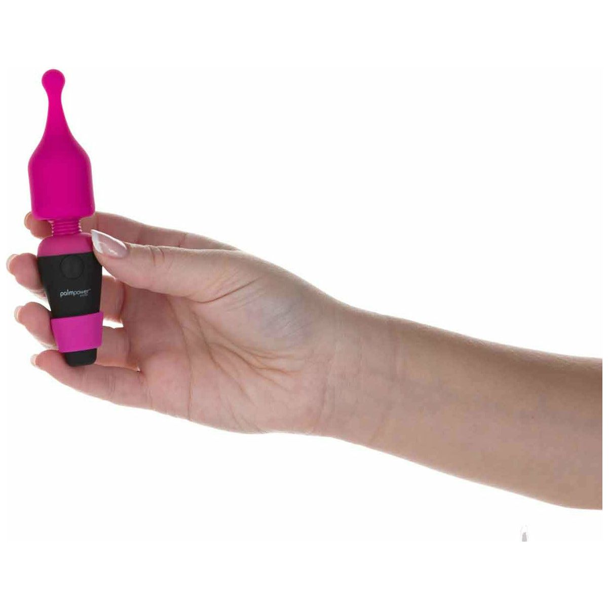 palmpower - PalmPocket Extended - 3 Silicone Massager Head Attachments (For use with palmpower Pocket - Pink)
