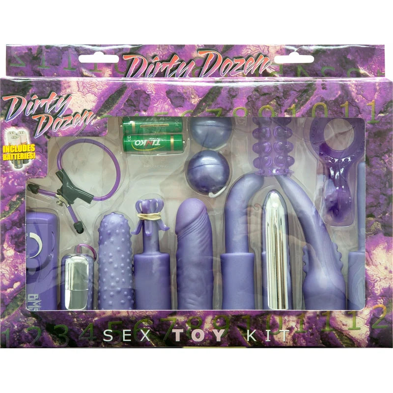 Dirty Dozen - Sex Toy Kit - Purple