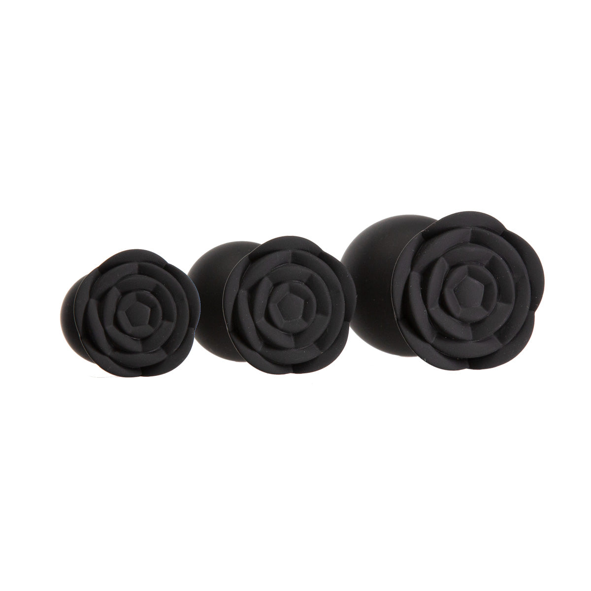 Roses Til' Dawn - Kit de plugs anaux en silicone - Kit de démarrage - Noir