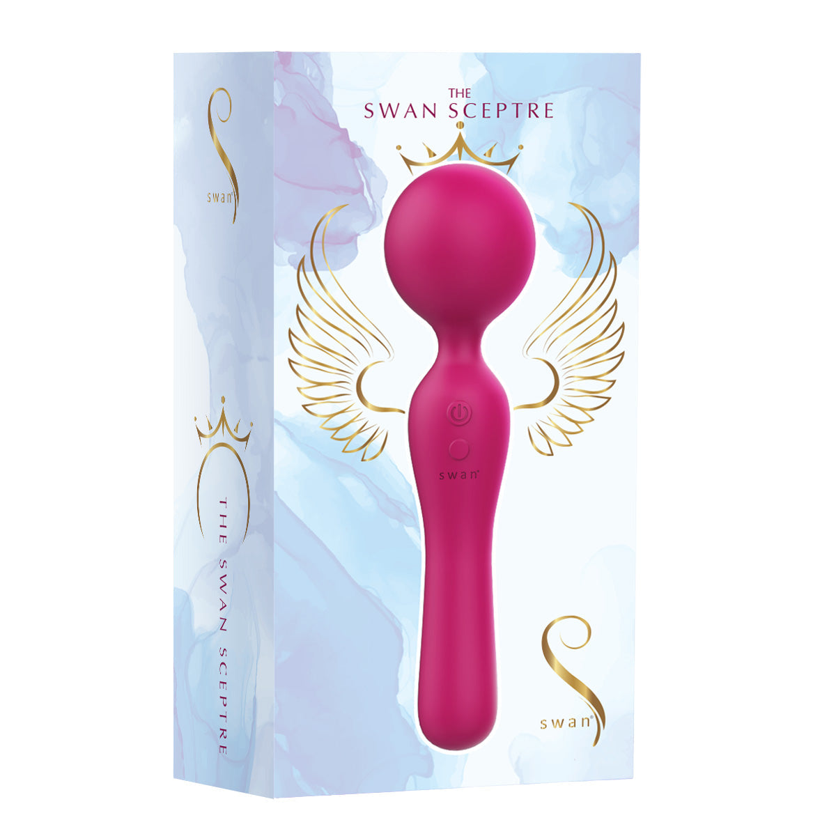 swan - THE SWAN SCEPTRE - Dual Use Wand Massager - Pink