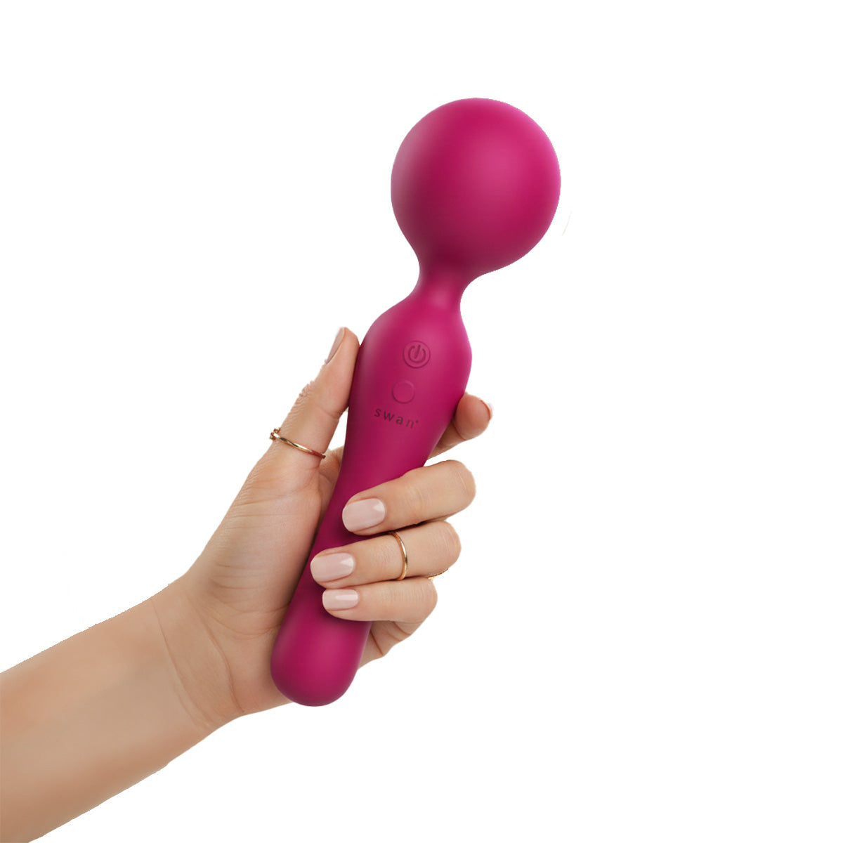 swan - THE SWAN SCEPTRE - Dual Use Wand Massager - Pink