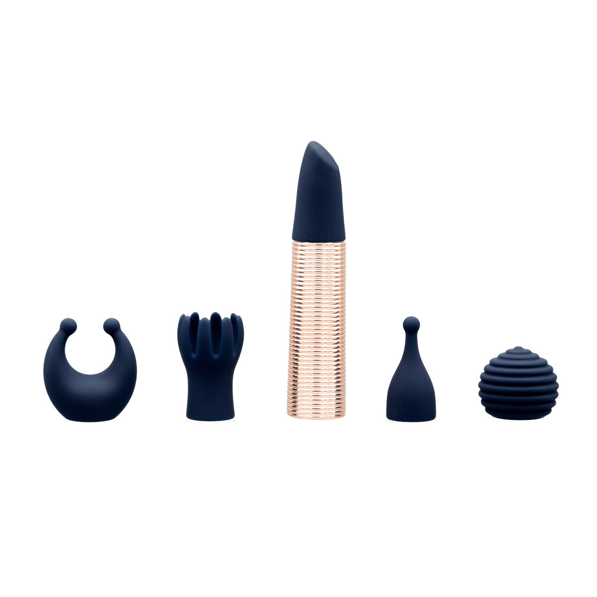 Pillow Talk Secrets - Desires 6-Piece Mini Massager Set - Navy