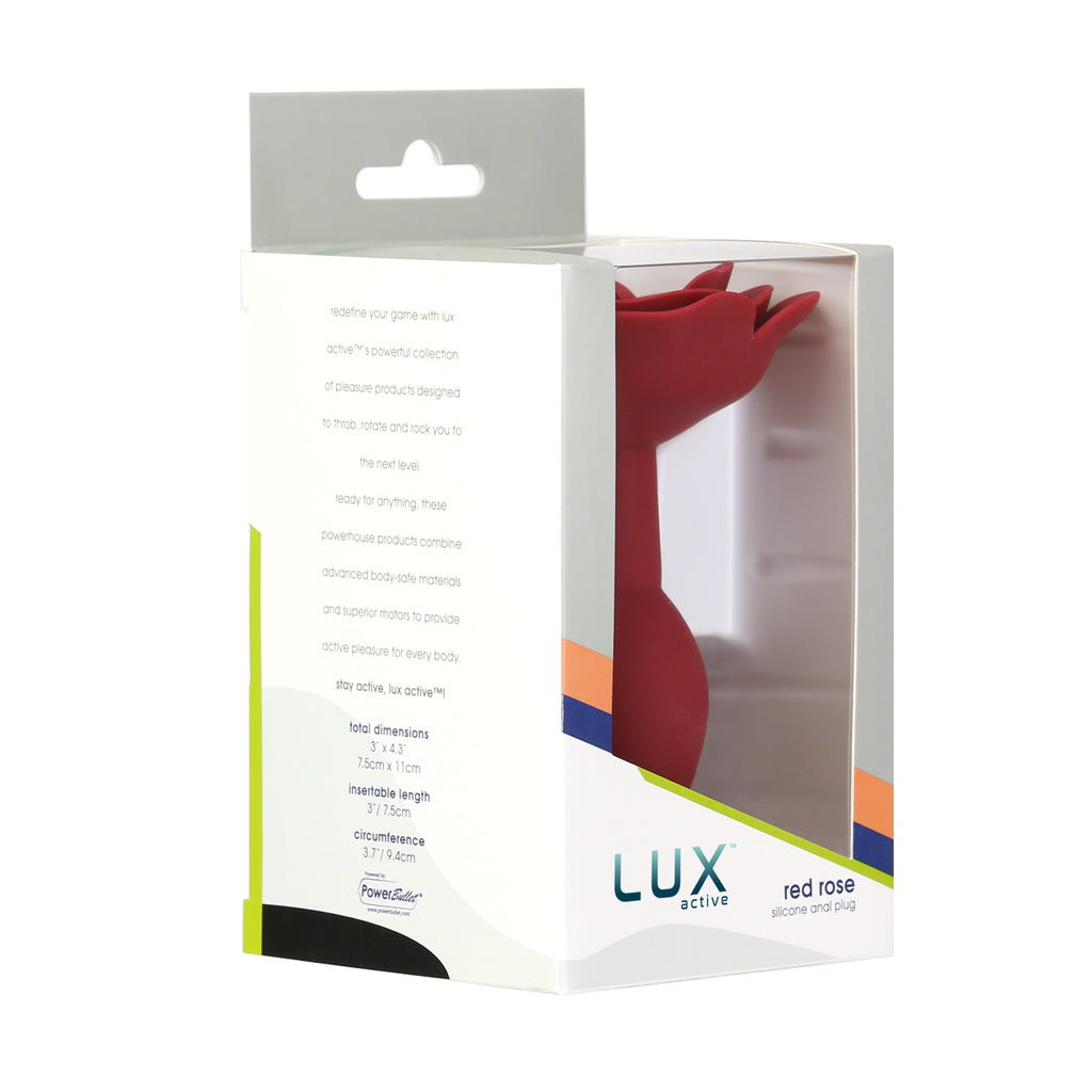 LUX active - Plug anal en silicone Rose Rouge