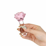Pillow Talk - Rosy - Plug Anal Luxueux en Verre