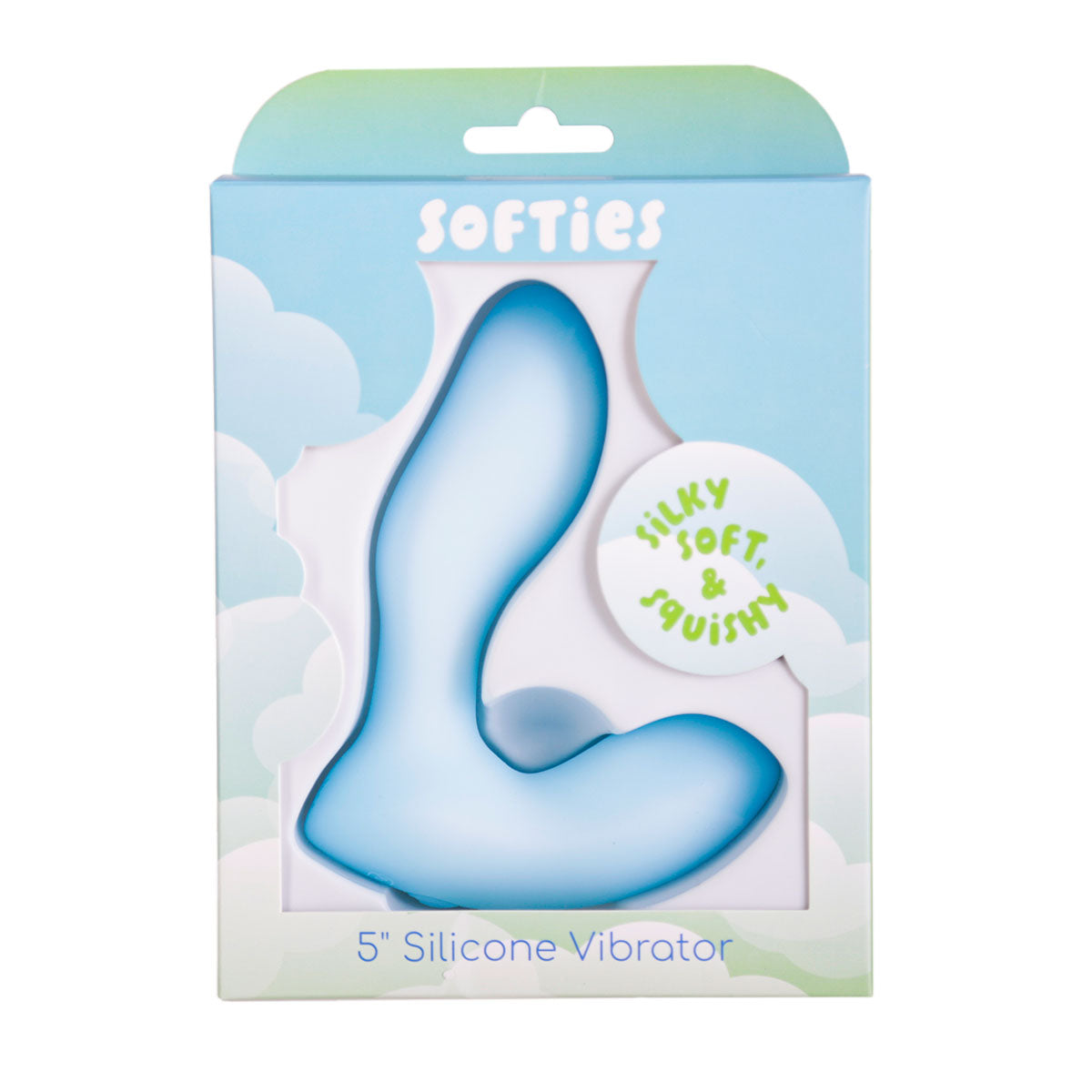 Softies 5” Silicone Vibrator – Blue
