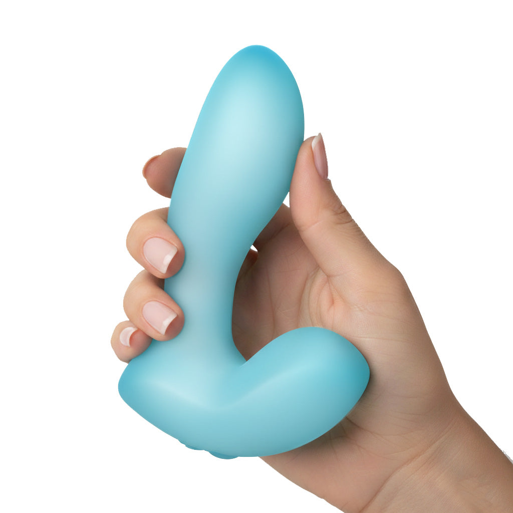SOFTies - Silicone Vibrator - 5" - Blue