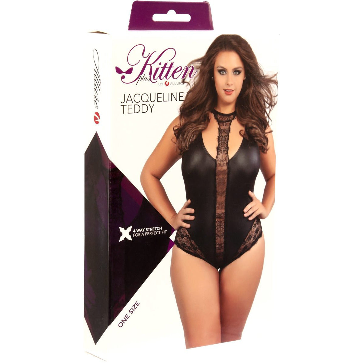 Kitten Plus by Allure - Jacqueline Teddy - Black - Plus Size