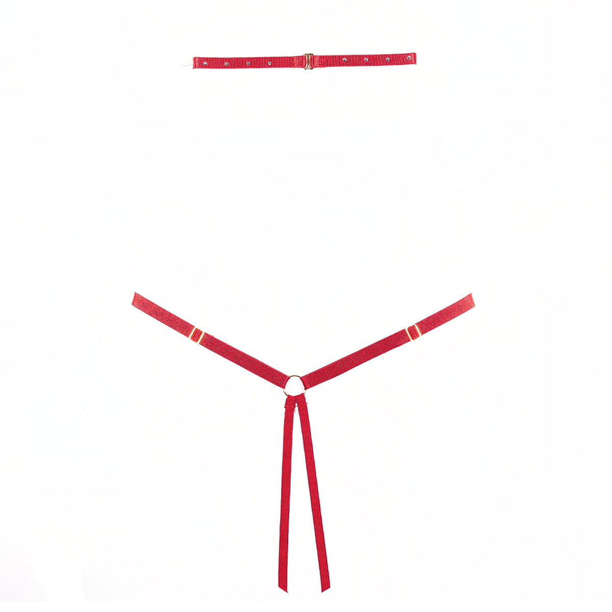 Allure - Lilly Lace Open Teddy - Red