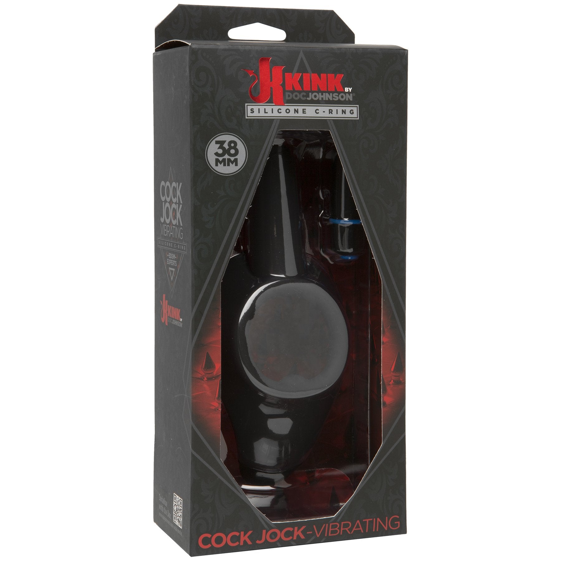 Doc Johnson Kink - Anneau pénien vibrant en silicone C-Ring