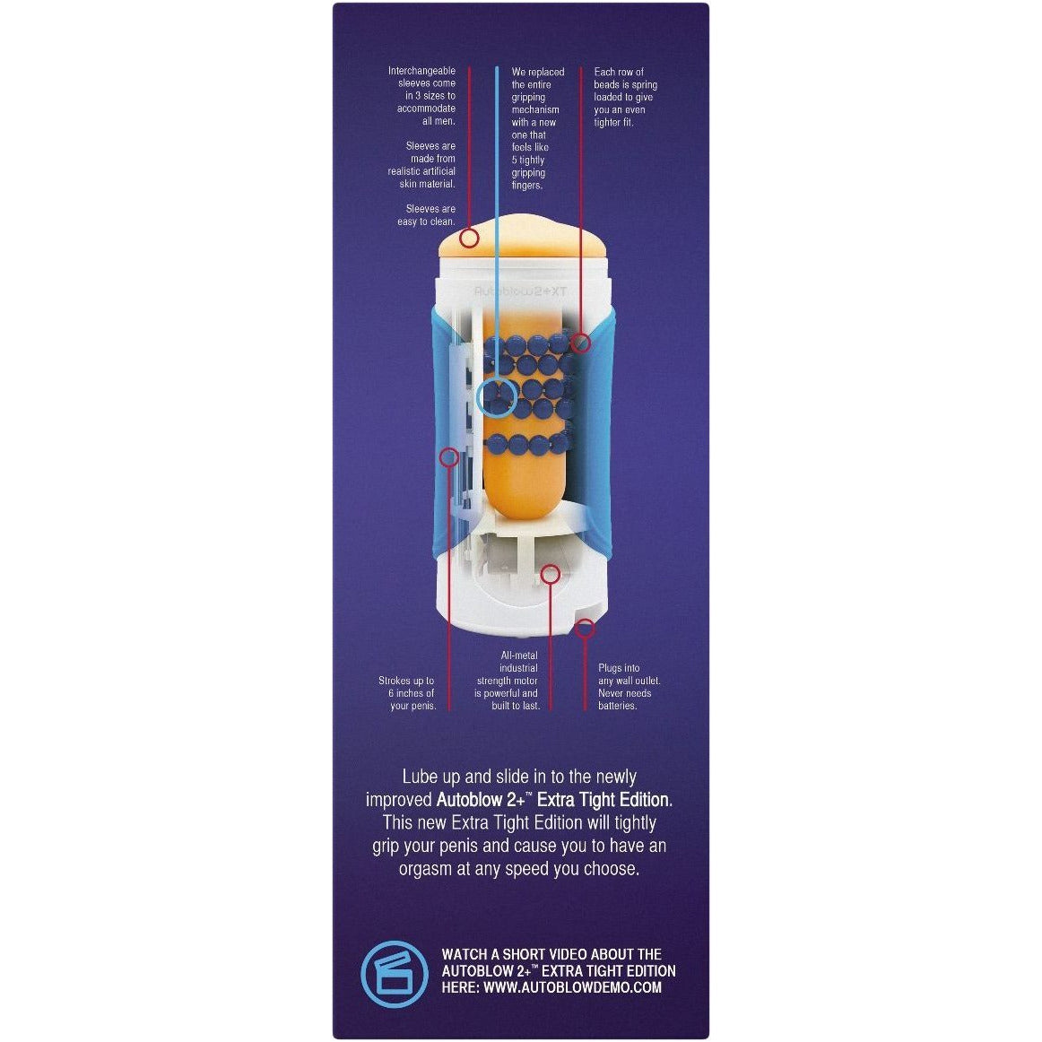 Autoblow 2+ avec embout buccal taille A