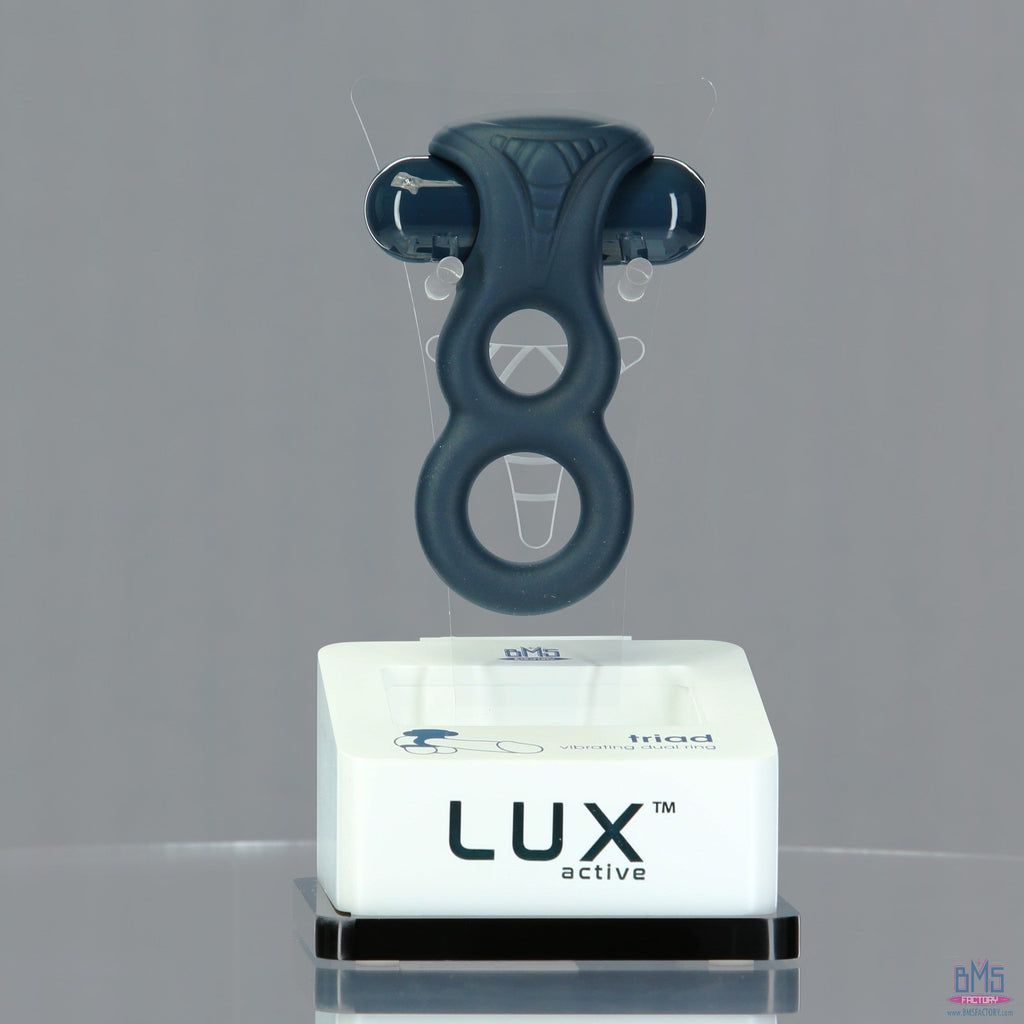 LUX active - Triad - Anneau pénien vibrant double de 4,5 pouces - Télécommande incluse