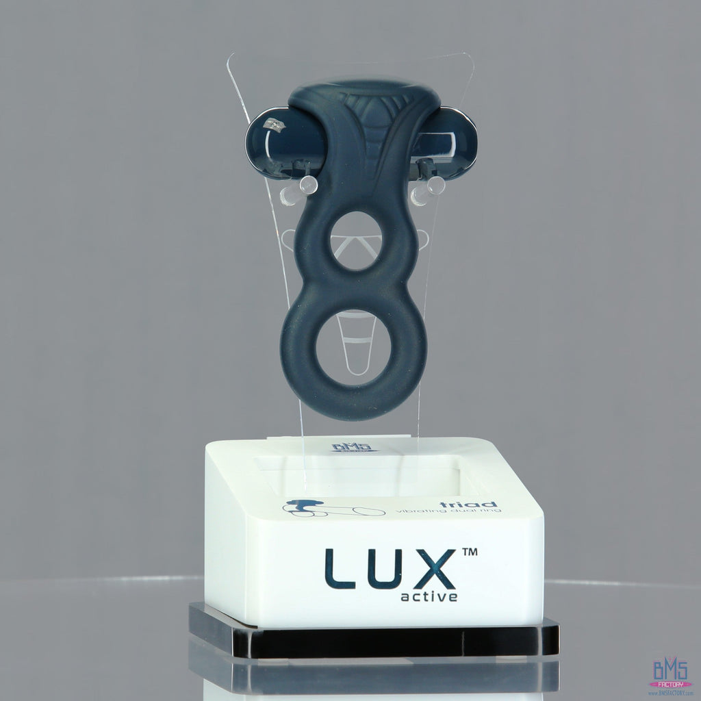 LUX active - Triad - Anneau pénien vibrant double de 4,5 pouces - Télécommande incluse