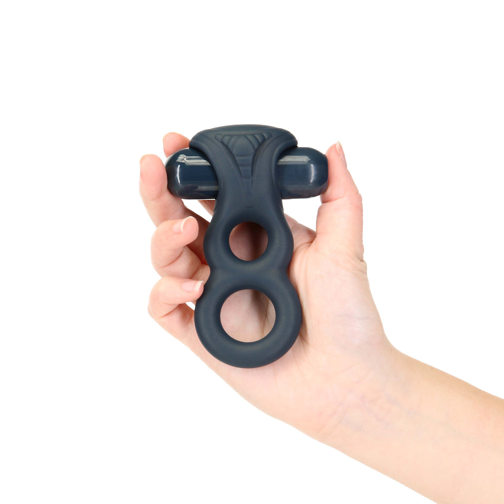 LUX active - Triad - Anneau pénien vibrant double de 4,5 pouces - Télécommande incluse