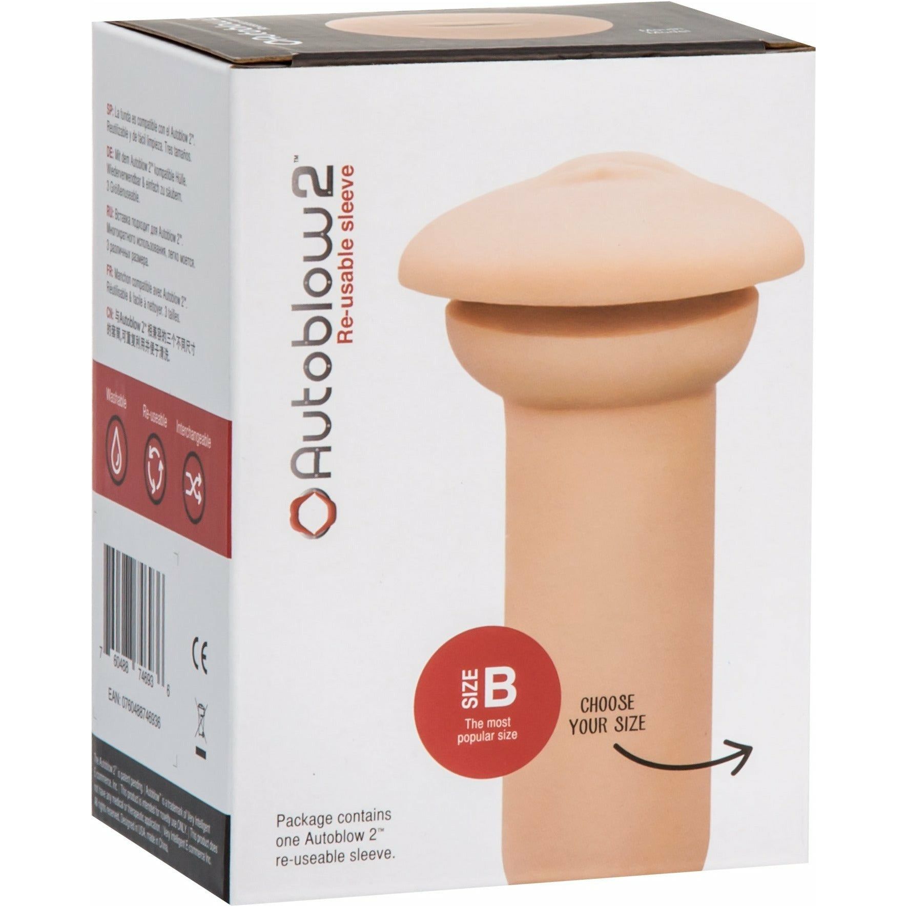 Autoblow 2 - Reusable Mouth Sleeve - Size B