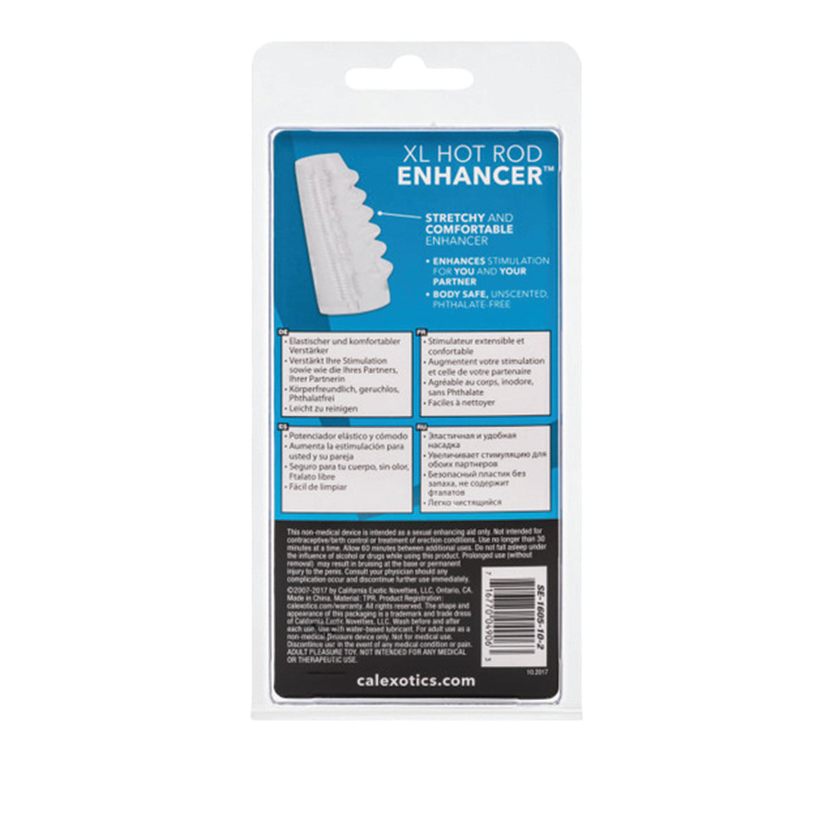 CALEXOTICS® - Bigger and Better Tiered Ridges Hot Rod Enhancer - Clear