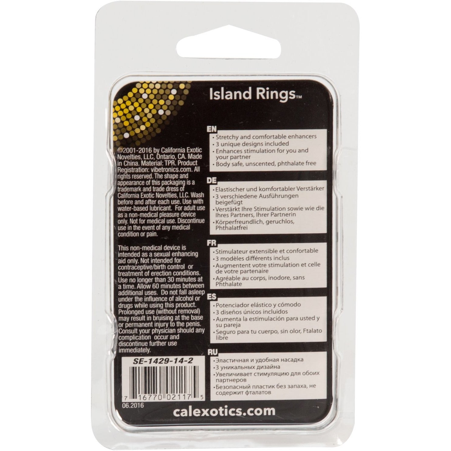 CALEXOTICS® - Silicone Island Rings - Purple
