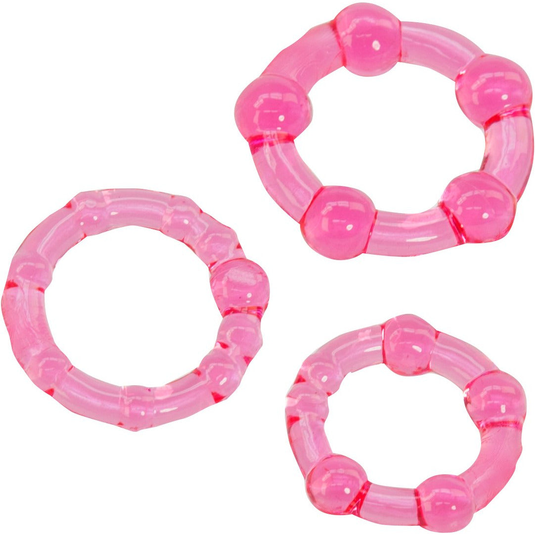 CALEXOTICS® - Silicone Island Rings - Pink