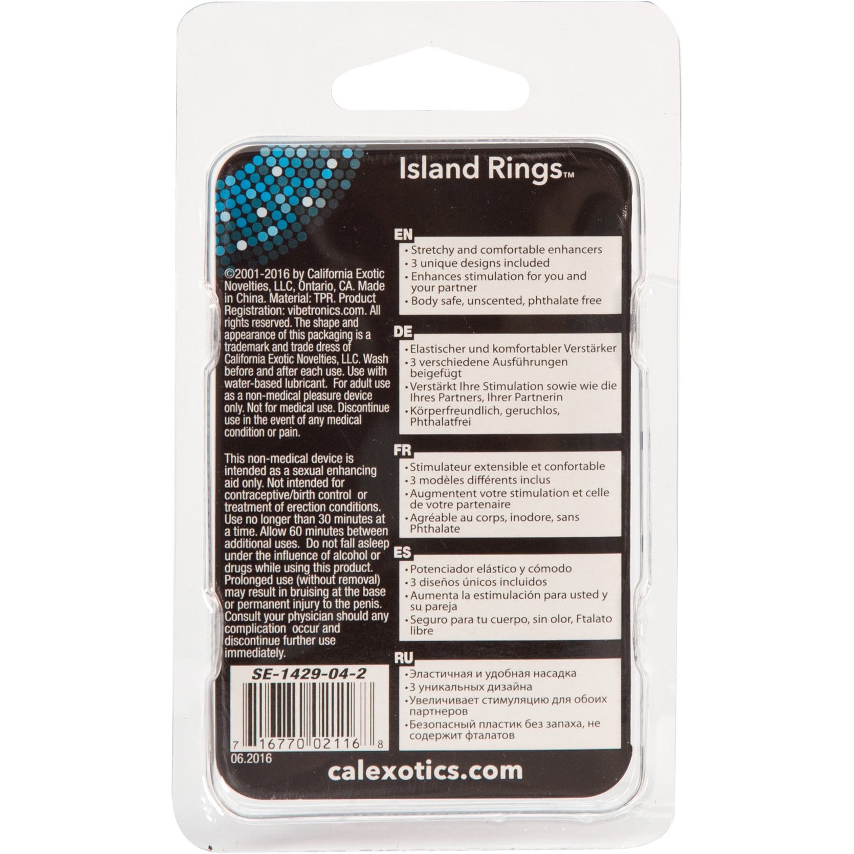 CALEXOTICS® - Silicone Island Rings - Pink
