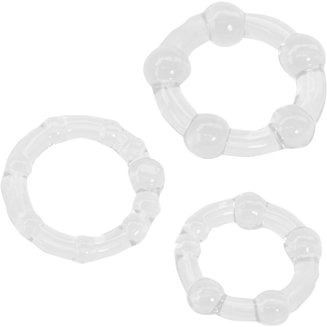 CALEXOTICS® - Silicone Island Rings - Clear
