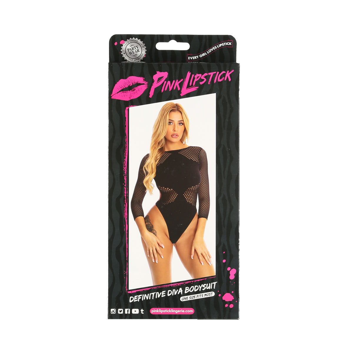 Rouge à lèvres rose - Justaucorps Definitive Diva - Noir - TU