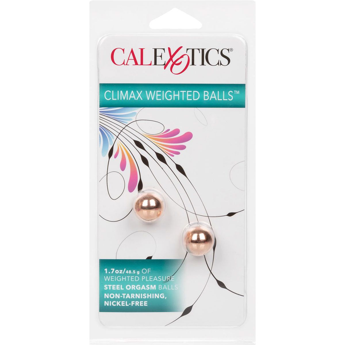 CALEXOTICS® - Climax Weighted Balls - 1.7 oz / 48.5 g - Rose Gold
