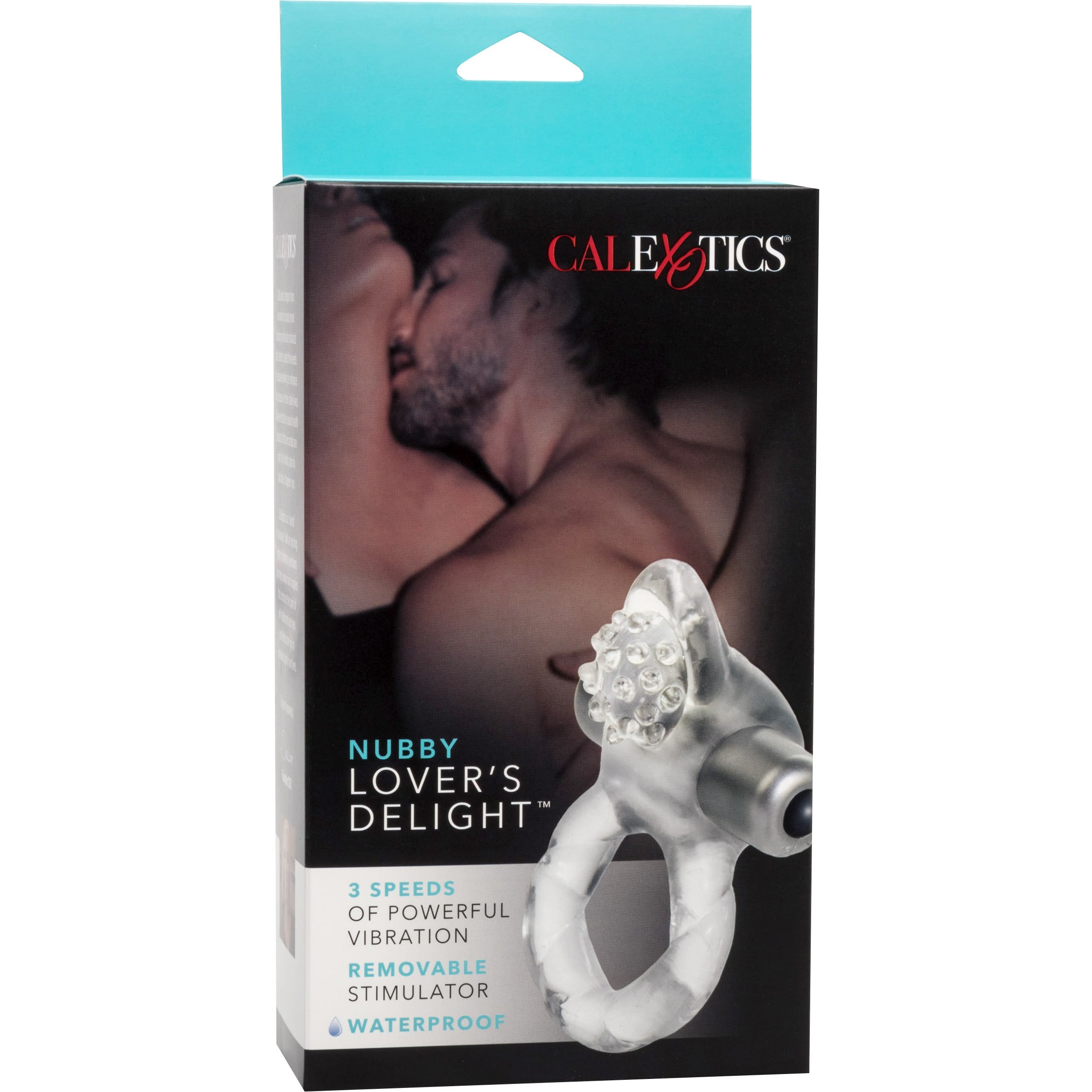 CALEXOTICS® - NUBBY - Lover's Delight Removable Cock Ring - Clear