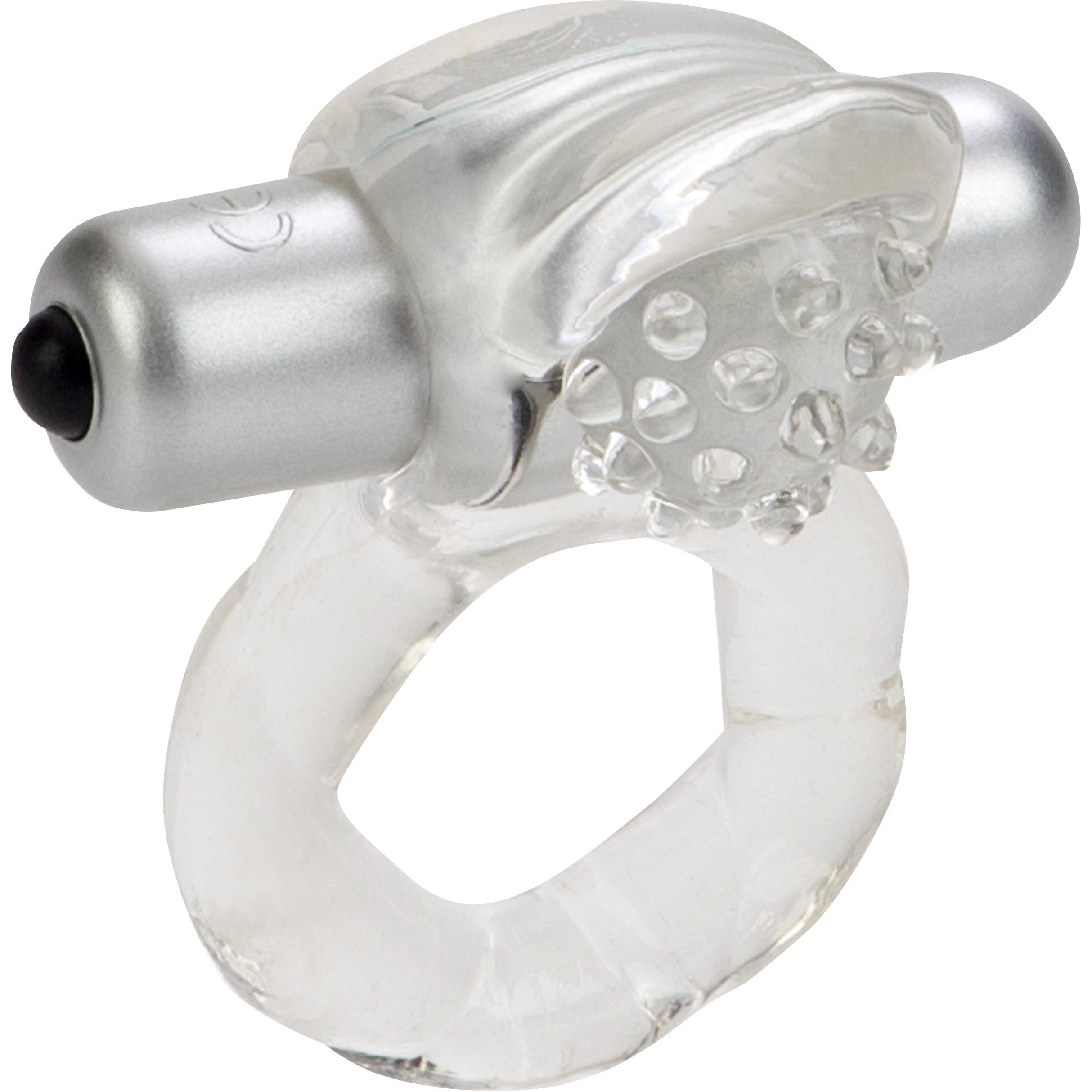 CALEXOTICS® - NUBBY - Lover's Delight Removable Cock Ring - Clear