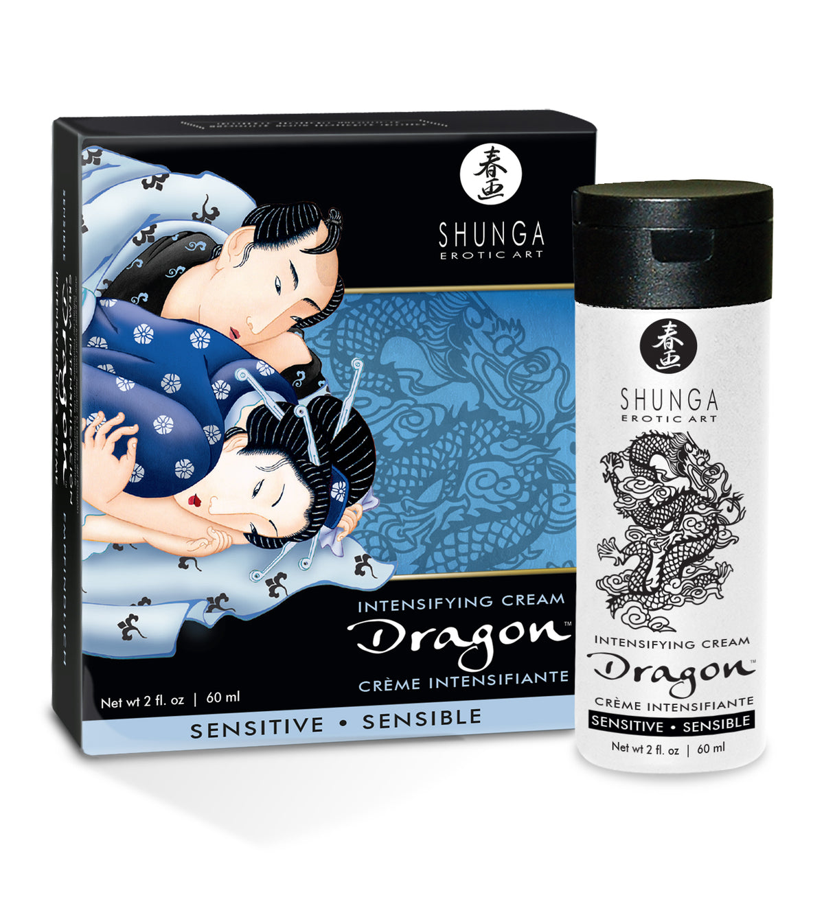SHUNGA EROTIC ART - Intensifying Cream Dragon Sensitive - 2 fl oz 60 ml