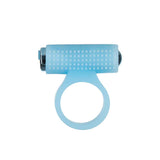 PowerBullet - Cosmic Ring - Anneau vibrant pour pénis - Bleu phosphorescent