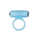 PowerBullet - Cosmic Ring - Anneau vibrant pour pénis - Bleu phosphorescent