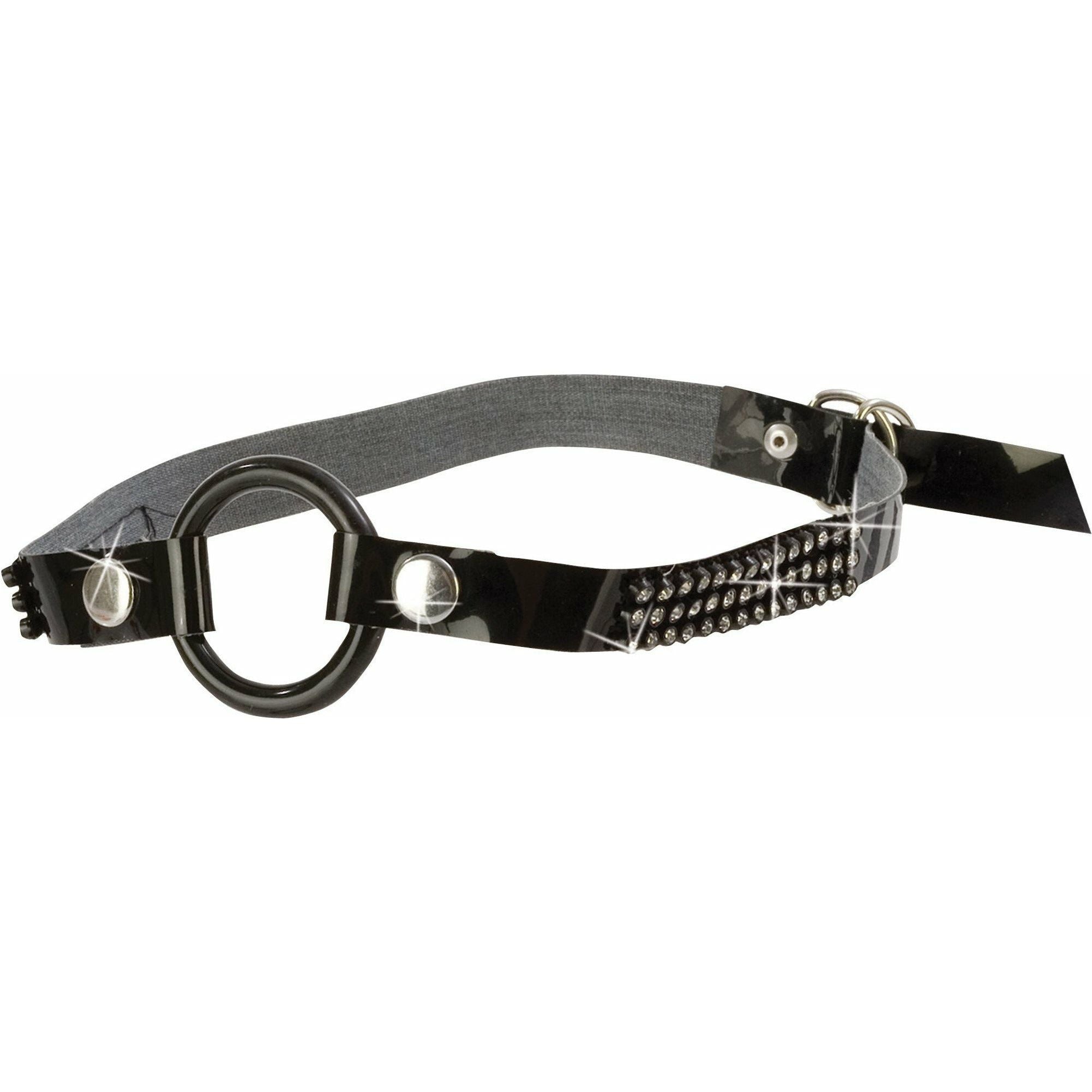 CALEXOTICS® - BOUND by Diamonds - Open Ring Gag - Black