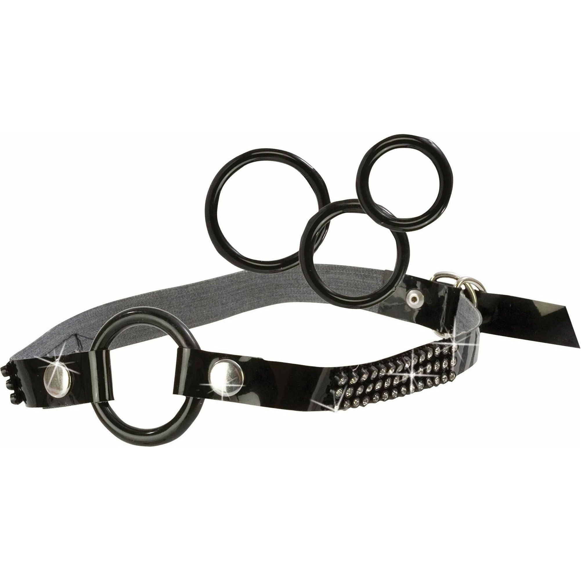 CALEXOTICS® - BOUND by Diamonds - Open Ring Gag - Black